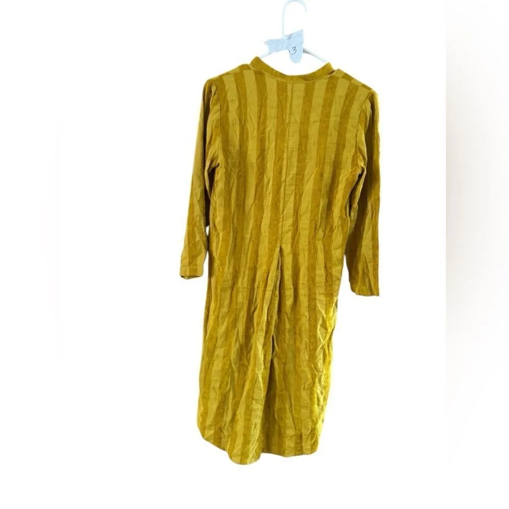 Brass & Roe Yellow Long Sleeve Dress Small - Image 9