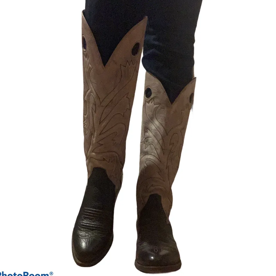 Vintage by Guy Garrett women's cowboy boots Black Size 11 - Image 13