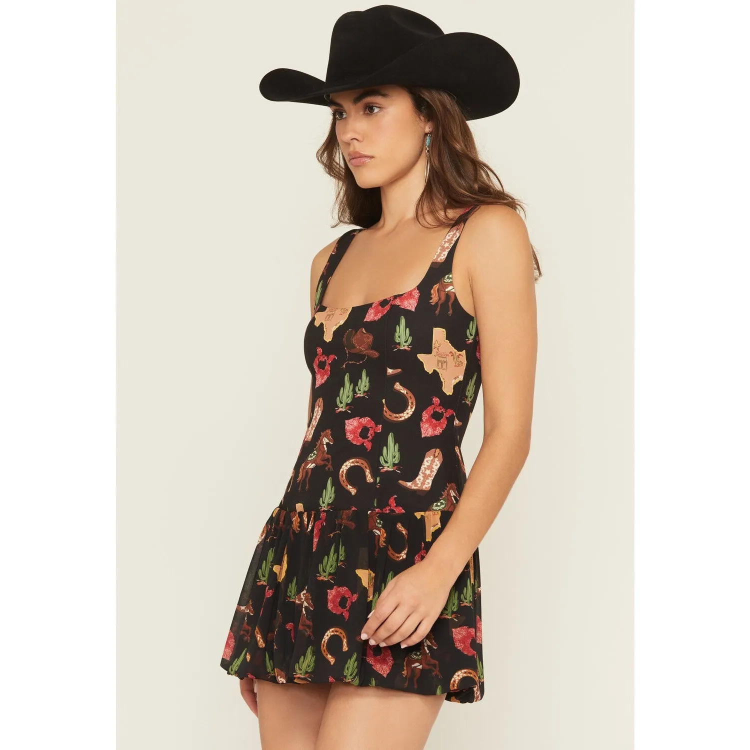 Show Me Your Mumu Marlow Mini Dress in Texas Hold Em L - Image 2