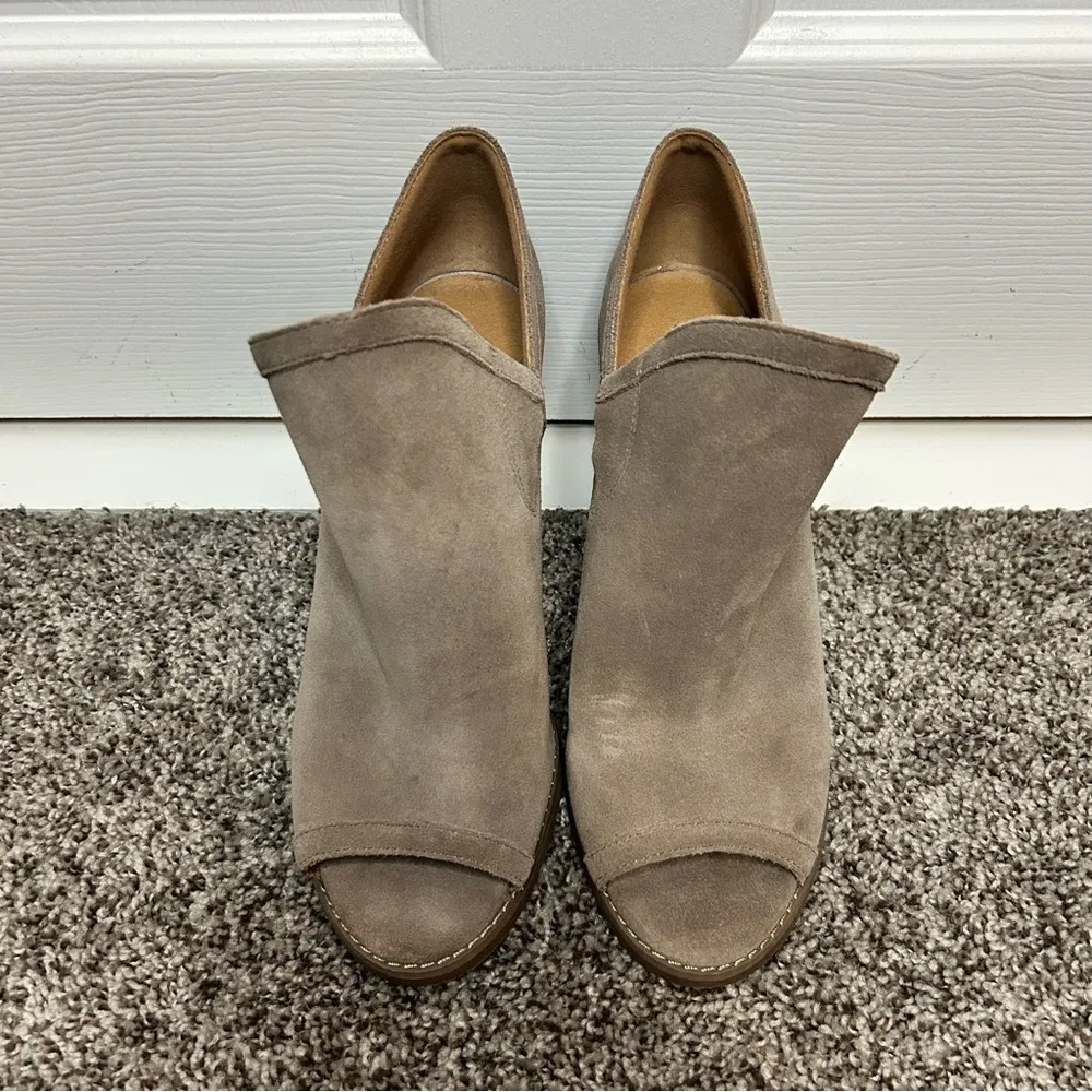 Lucky Brand Larehta Open Toe Suede Booties - Image 3