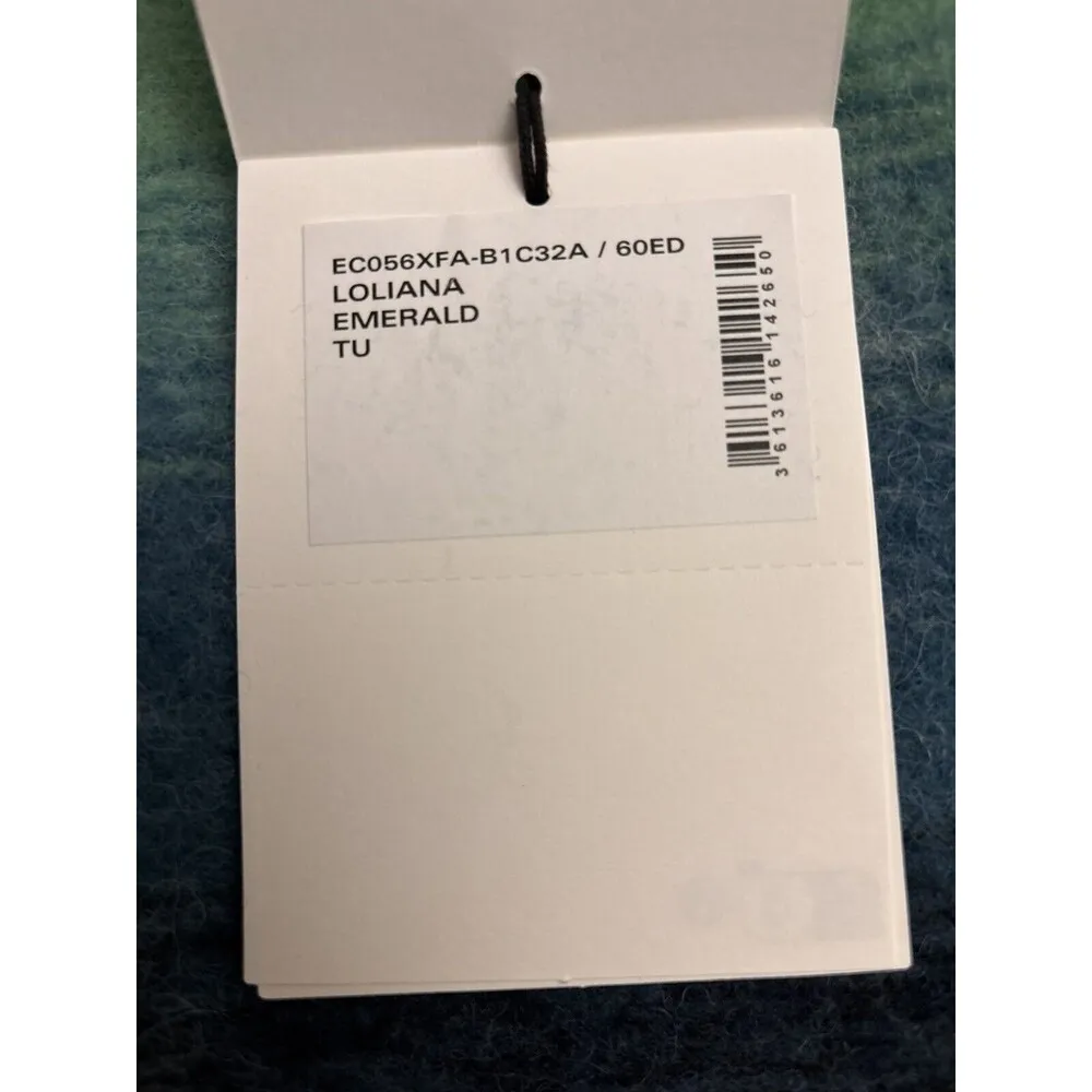 Isabel Marant Loliana alpaca scarf with logo New $385 - Image 4