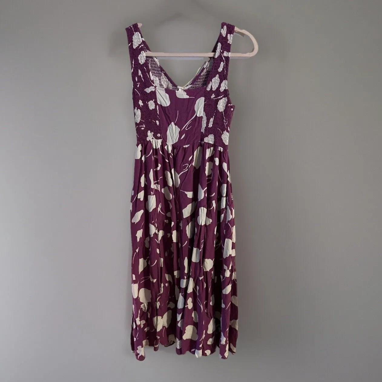 Anrabess Womens Medium Purple Dress Floral Cottagecore Forest Fairy‎ Flowy - Image 5