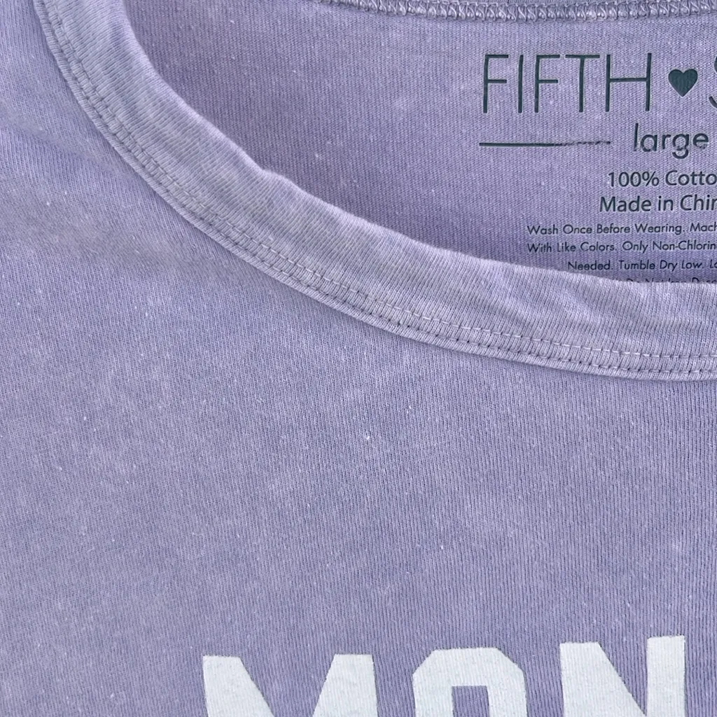 Mondays Should be Optional Lavender Graphic Tee - Image 4