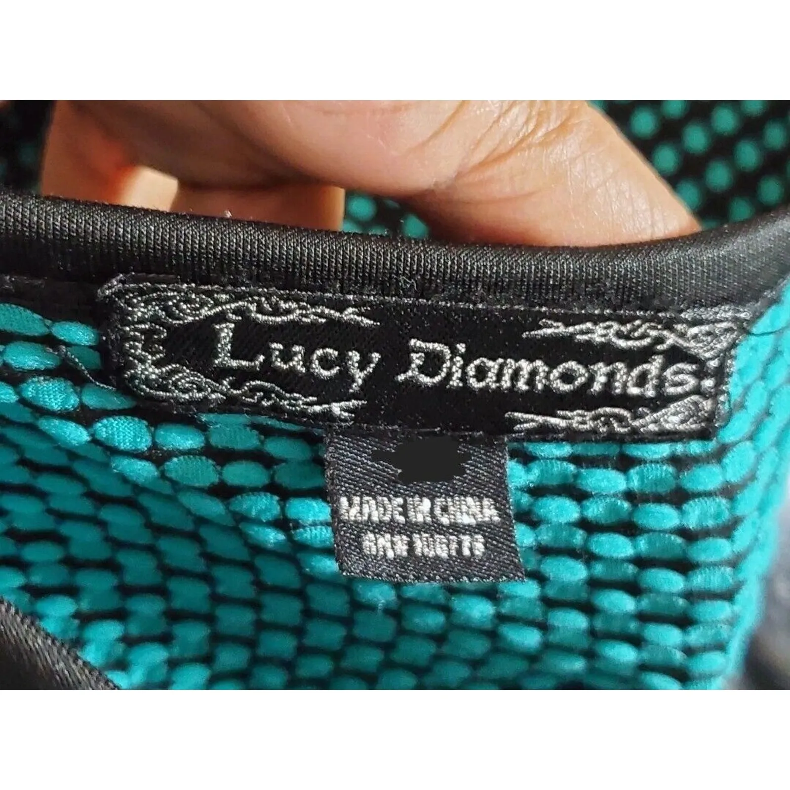 Lucy Diamonds Women's Blue Polyester Long Sleeve Top & Skirt 2 Pc's Suit Size XL - Image 14