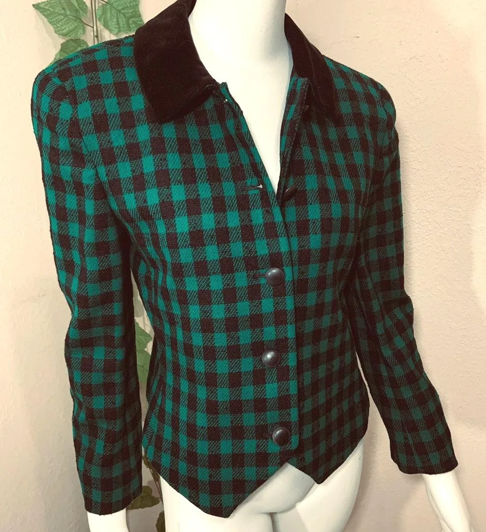 Vintage 90’s The Suit Plaid Jacket - Image 7