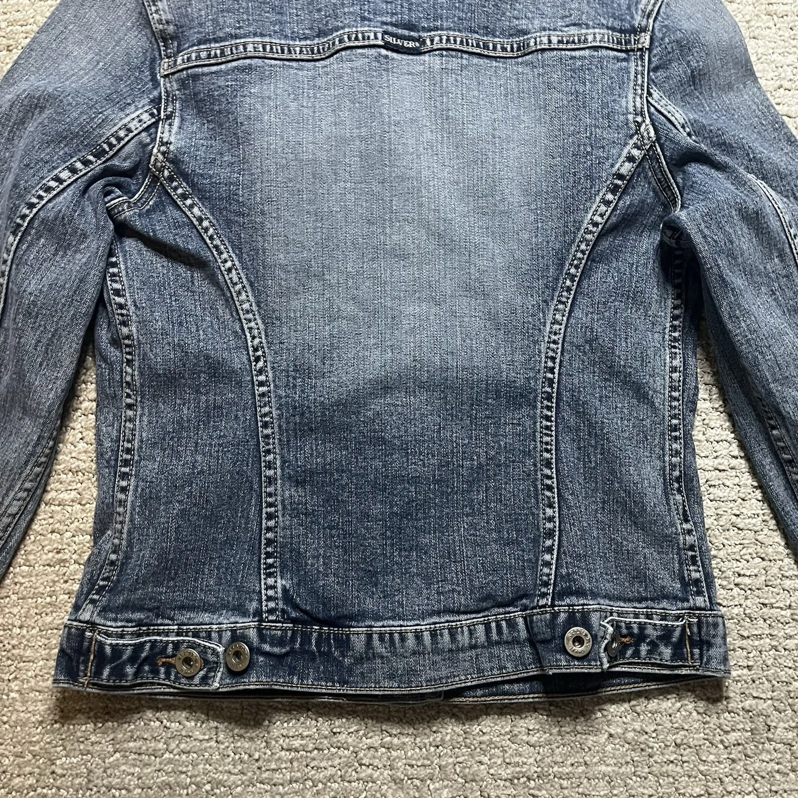 Silver Jeans Women's Denim Jean Jacket Size‎ Medium - Image 14
