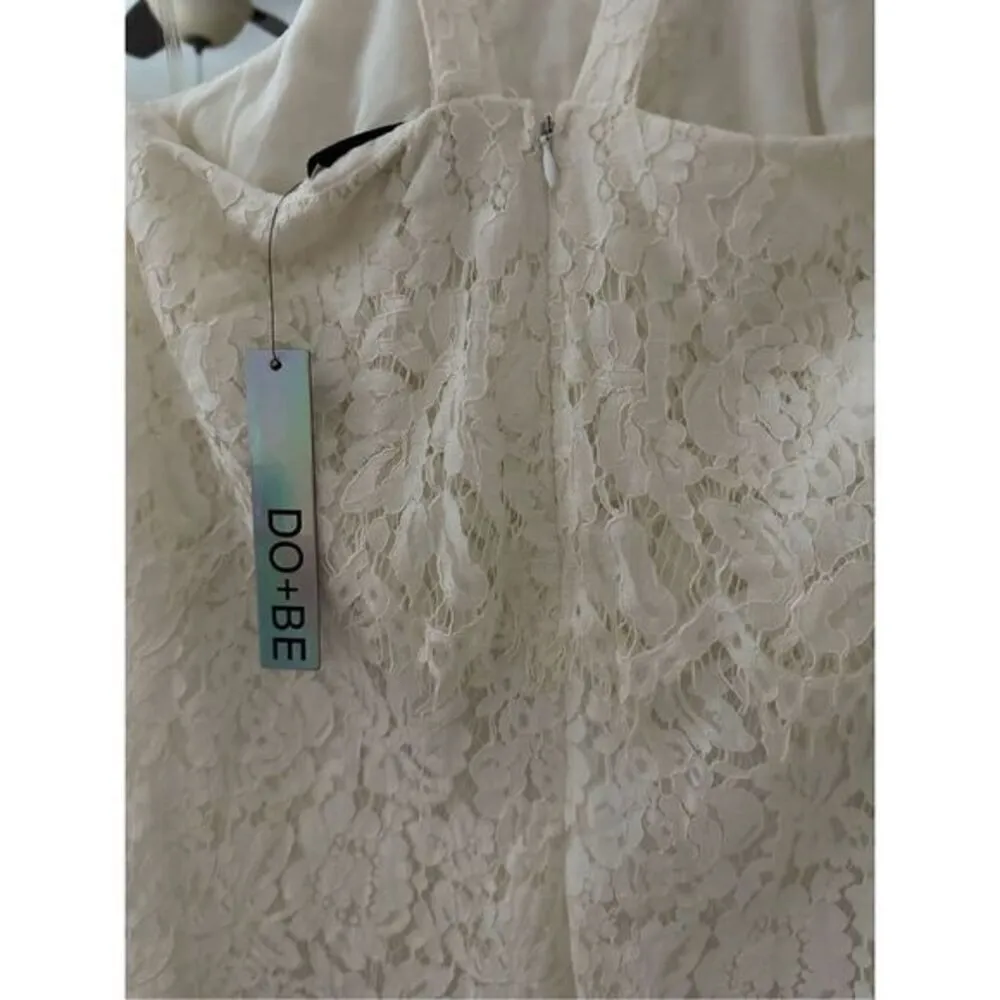 DO+BE White Lace Halter Dress NWT‎ Small Bridal Wedding Shower Graduation Summer - Image 7