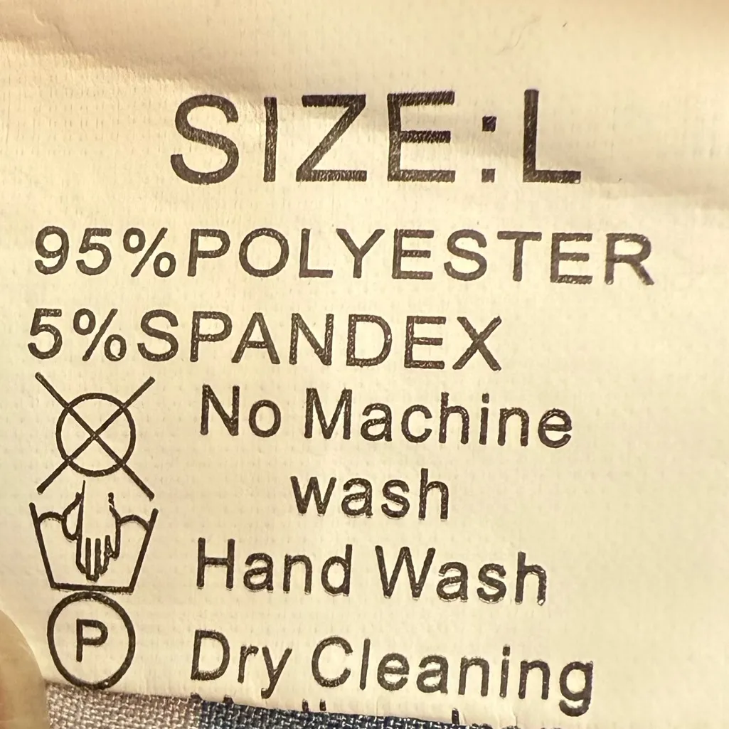 Floral Navy Blue Women's Top Size L - Image 4