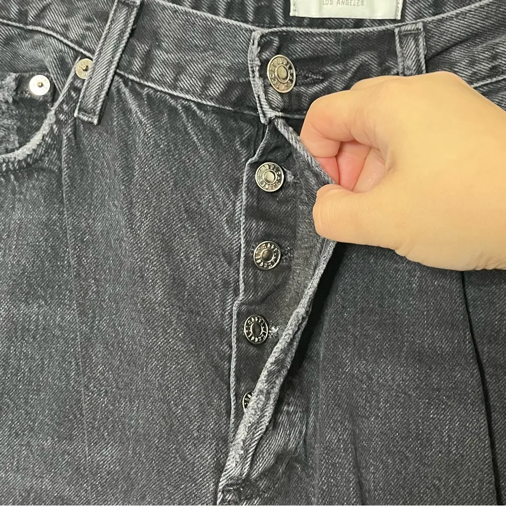 AGOLDE Lana Mid Rise Vintage Straight Jeans Women’s Size 30 Distressed - Image 8