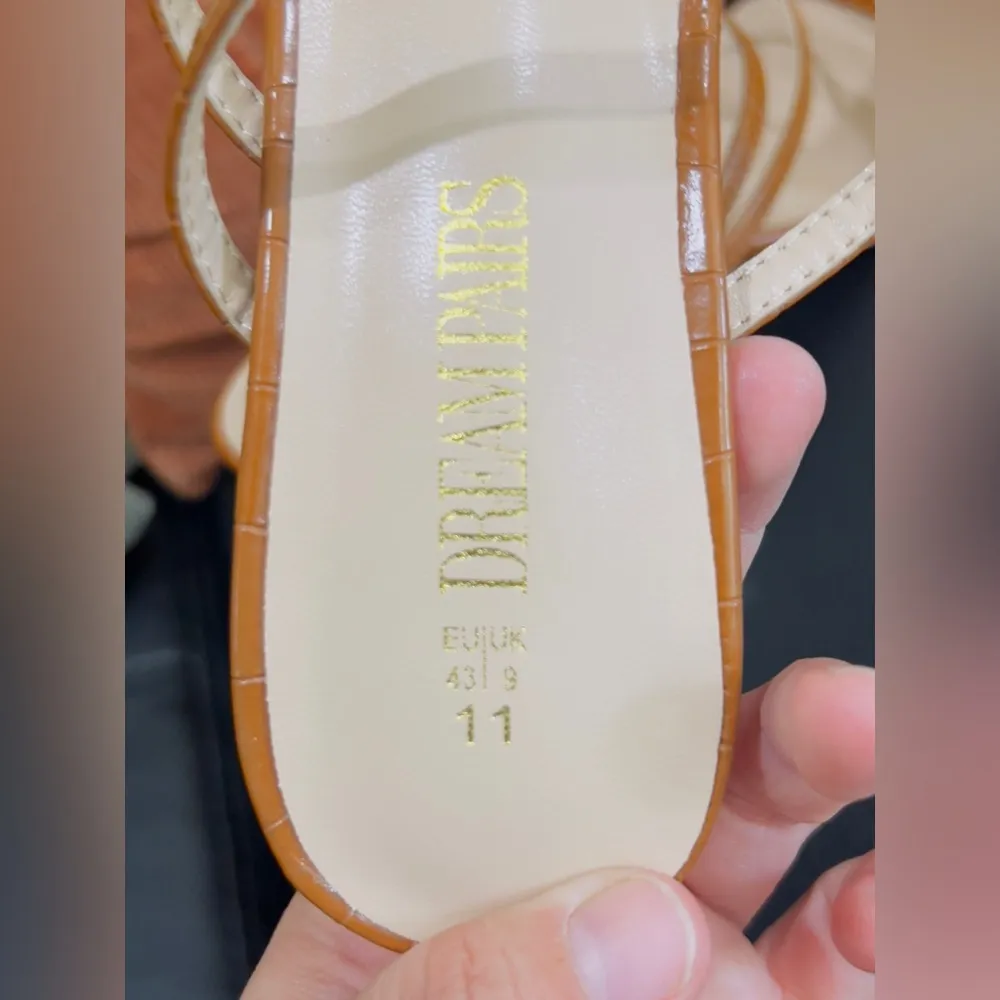 DREAM PAIRS
Square Toe Strappy Heel Sandals size 11 new - Image 16