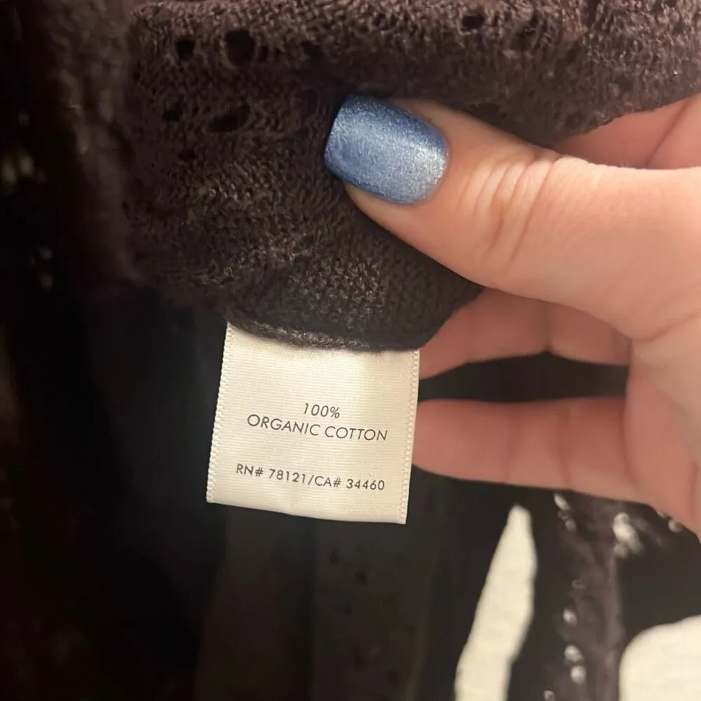 ✨Eileen Fisher Clove Brown Organic Cotton Long Sz Large Cardigan✨ - Image 6