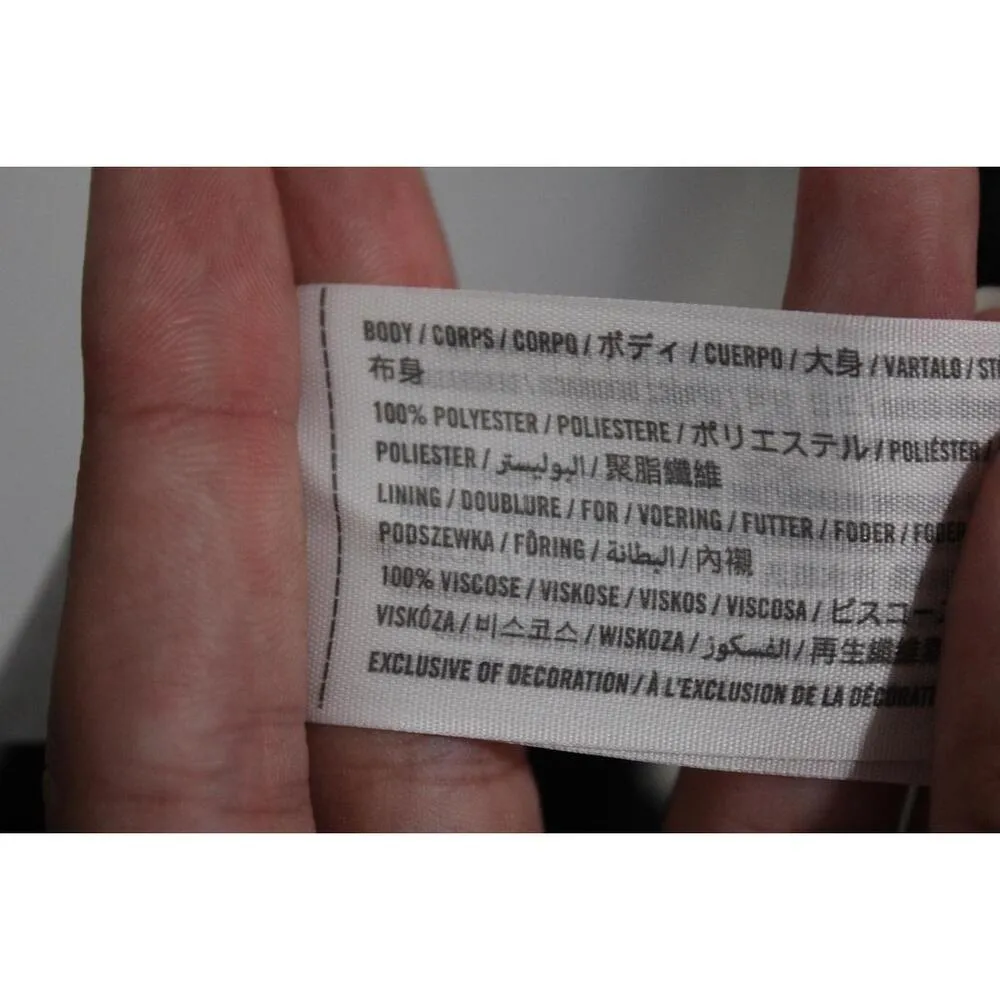 Womens Abercrombie & Fitch Black Soft Sleeveless Draped Dress Size Medium M - Image 4