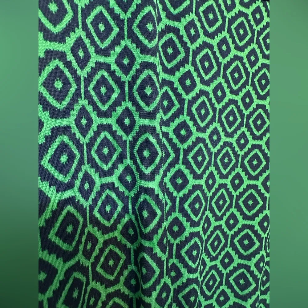 Banana Republic Jersey Green Navy Pattern Sleeveless Maxi Dress NWOT - Image 4