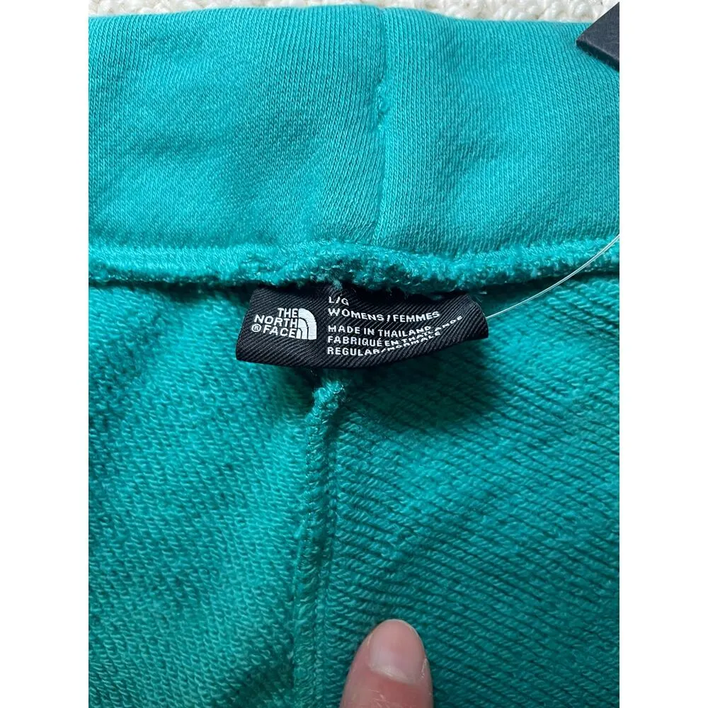 NWT The North Face Women Large Evolution Short Green Aqua Teal Sweatshirt Fabric - Image 5