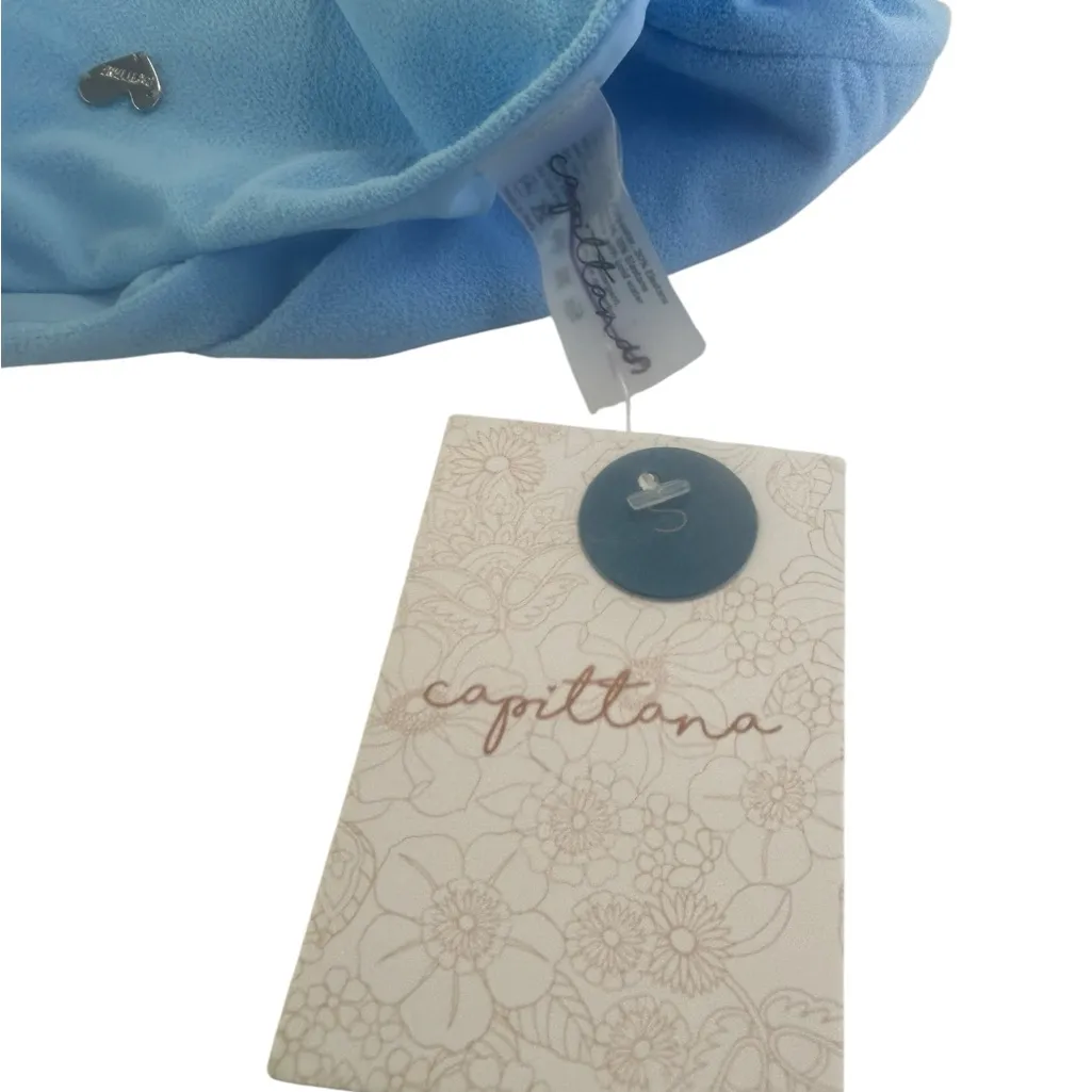 New Capittana Kelly Terry Towel Bikini Bottoms size Small Anthropologie blue - Image 8