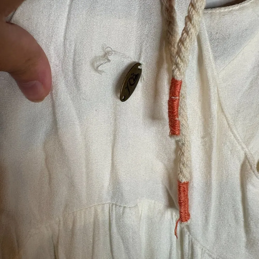 Quiksilver Chula Vista Embroidered Ivory Maxi Dress - Image 4