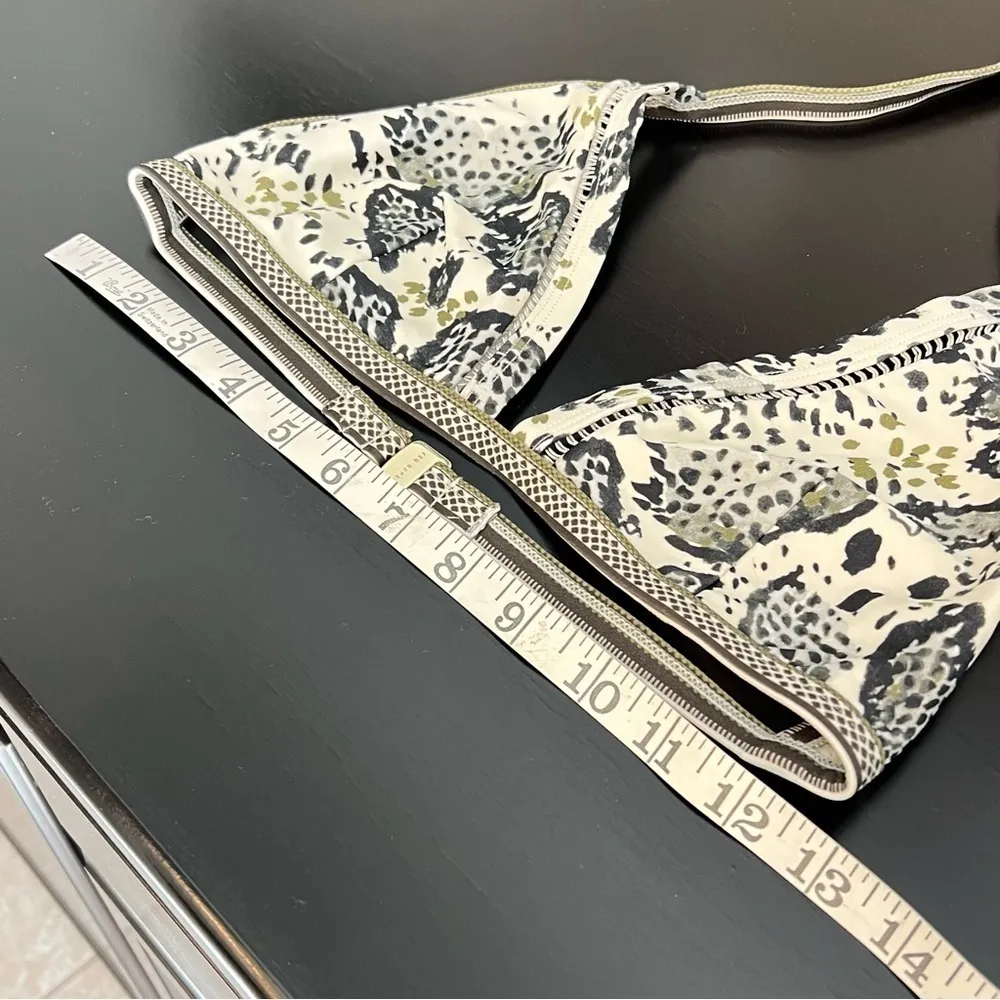 Ted Baker Bahli Quartz Print Triangle Bikini Top, removable vanity cups, S/M - Image 4