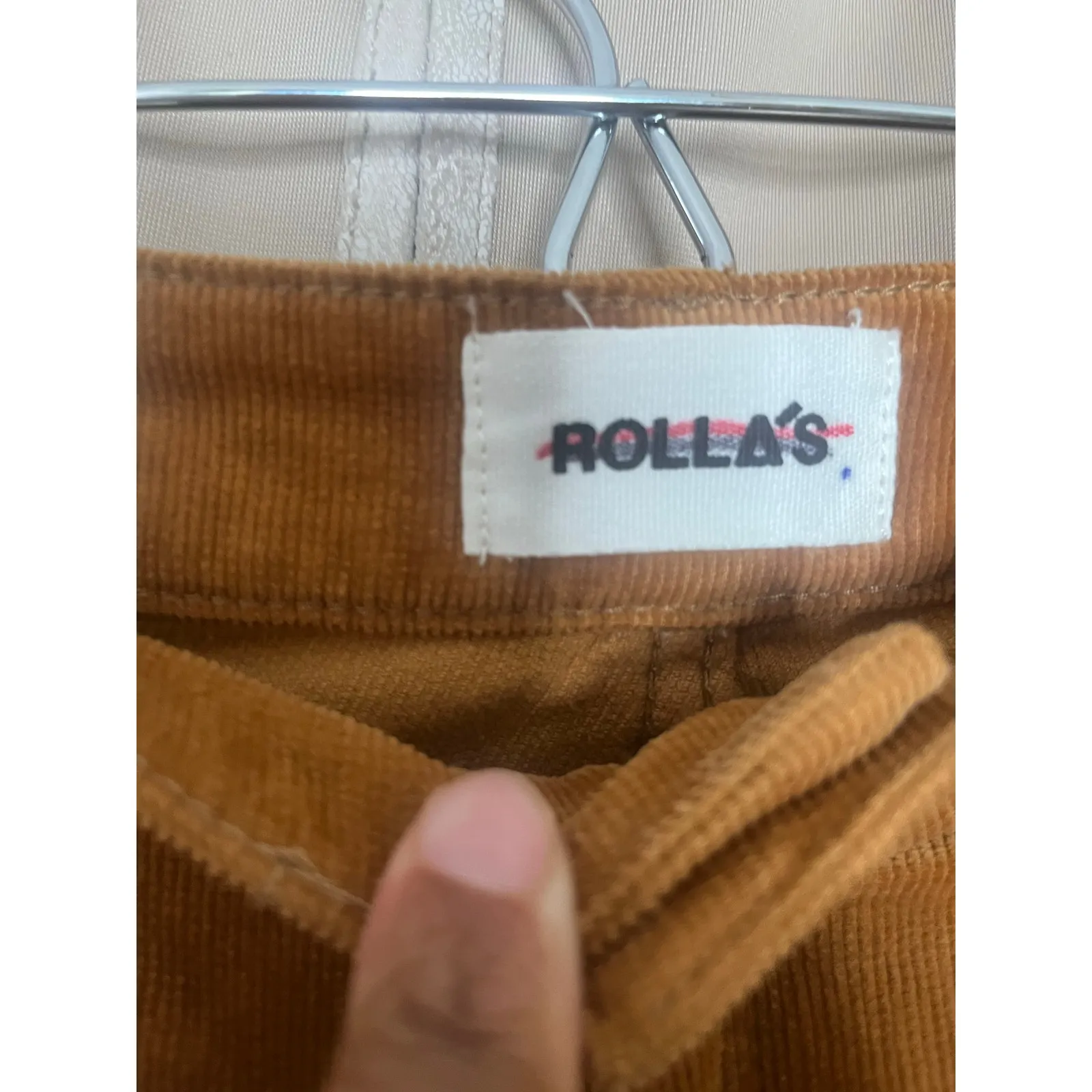 ROLLA'S Original High Rise Straight Cord Corduroy Pants 29 Brown - Image 4