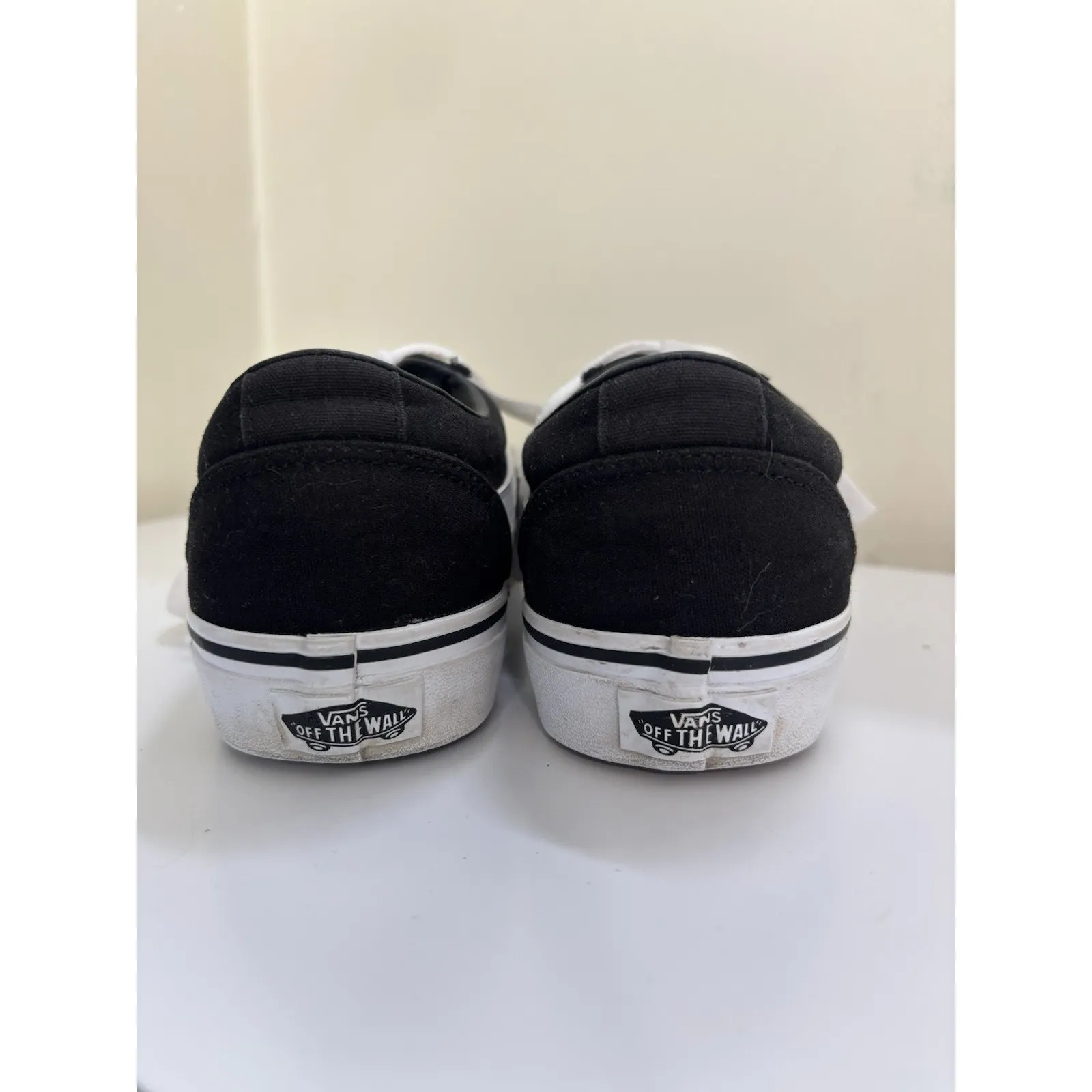 Vans Ward Canvas Black White Classic Women’s Size 6 Casual Classic Skater Grunge - Image 5