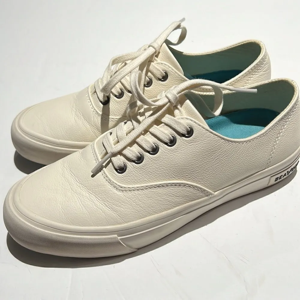 SeaVees Legend Sneaker/white tumbled leather/size‎ 7.  B61 - Image 6
