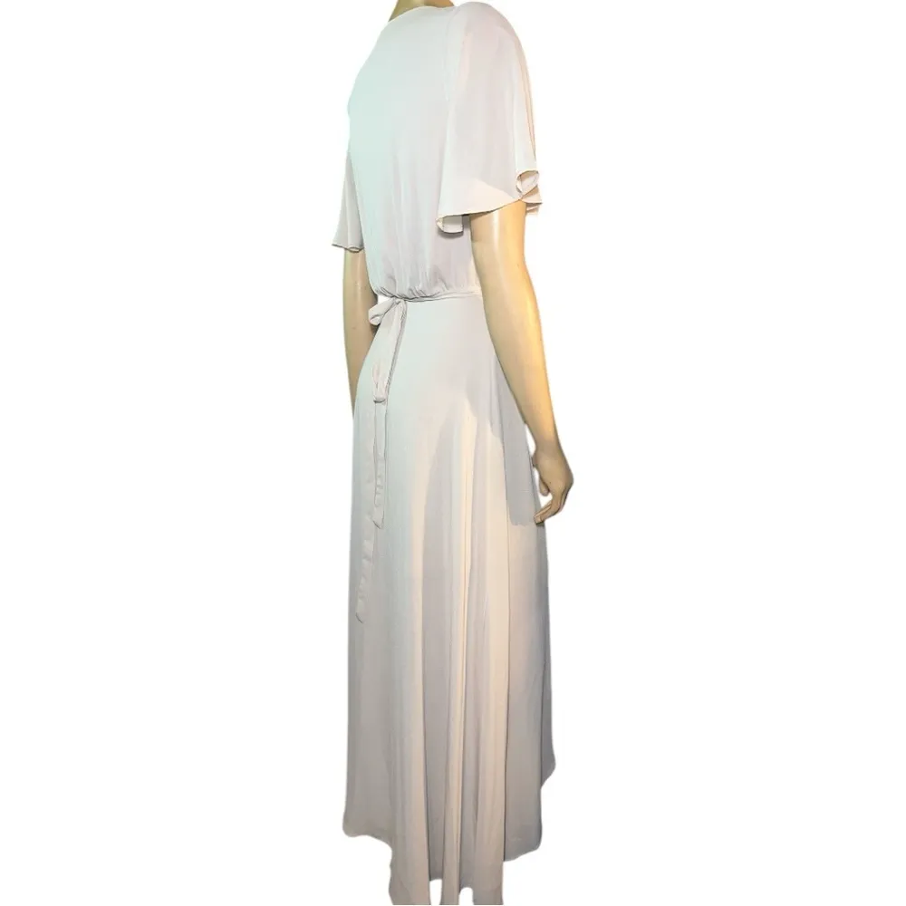Show me your mumu women’s maxi Elegant Cream Sophia Wrap Dress size S - Image 5