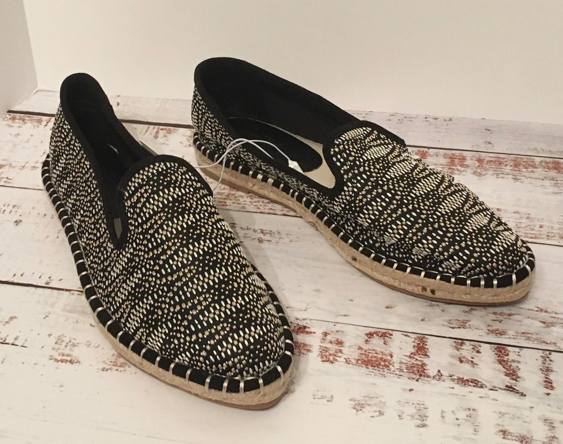 Espadrille Flats, Size 8 1/2 Black - Image 4