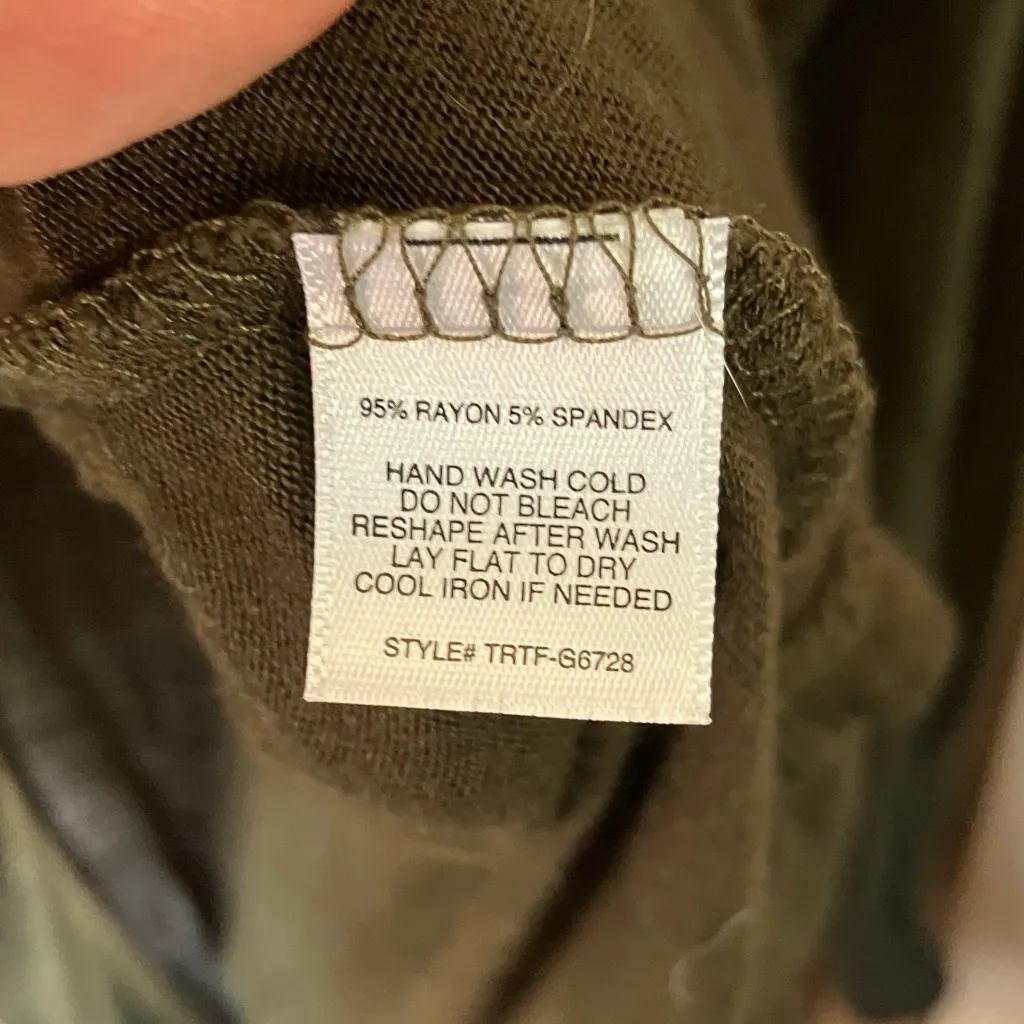 Tresics  Olive Green Tee medium - Image 3