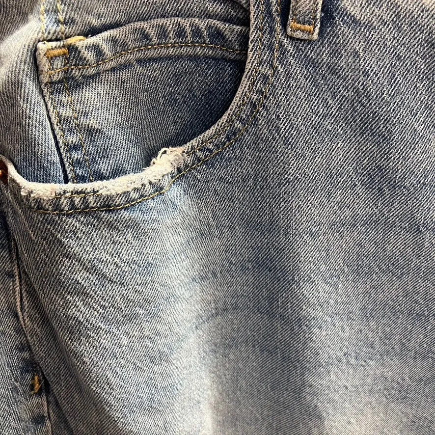 Old‎ Navy Ski-Hi Wide Leg Extra High Rise Jeans Womens 20 Light wash distressed - Image 6