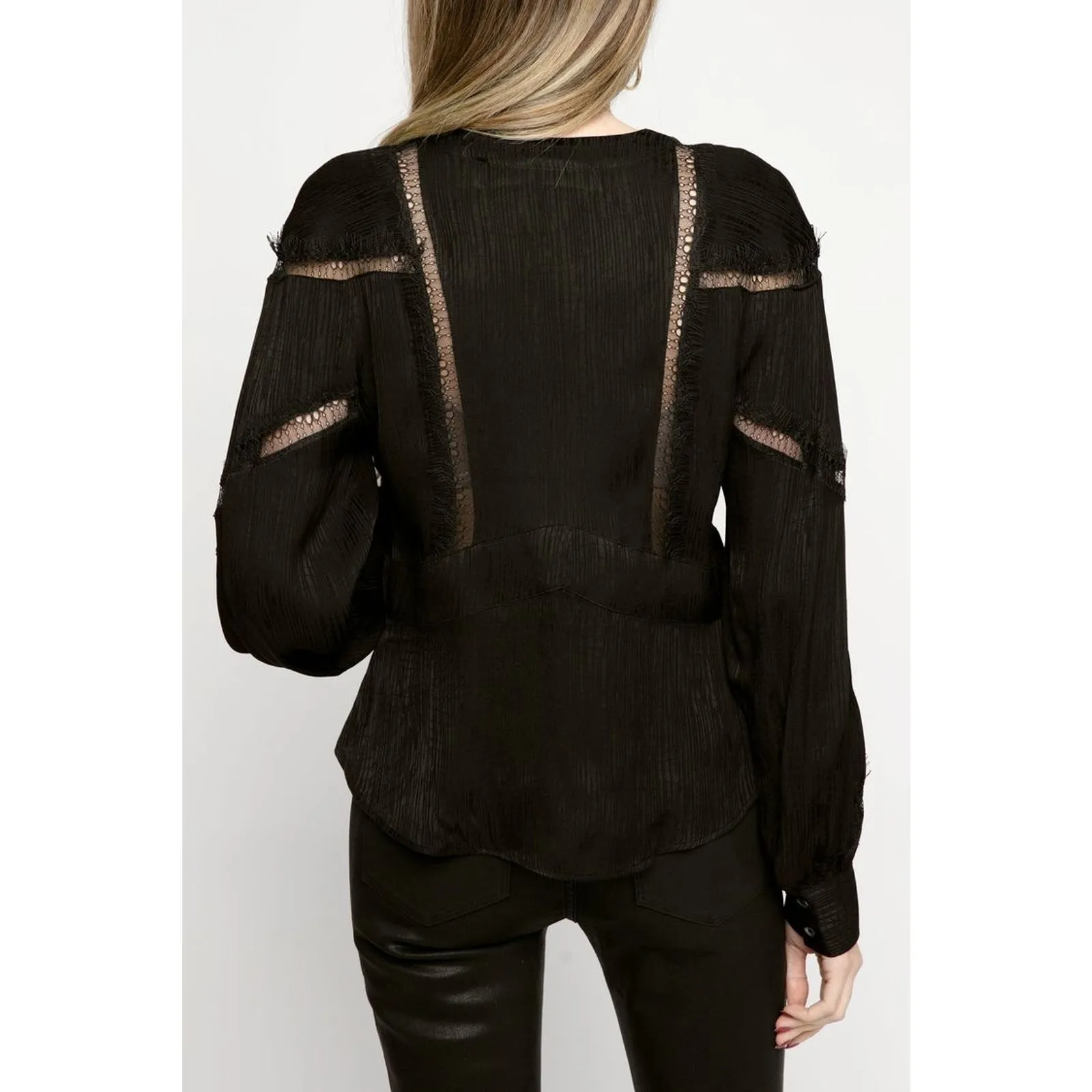 IRO Bahri Lace Inset Top Size 8 New with‎ Tags - Image 6