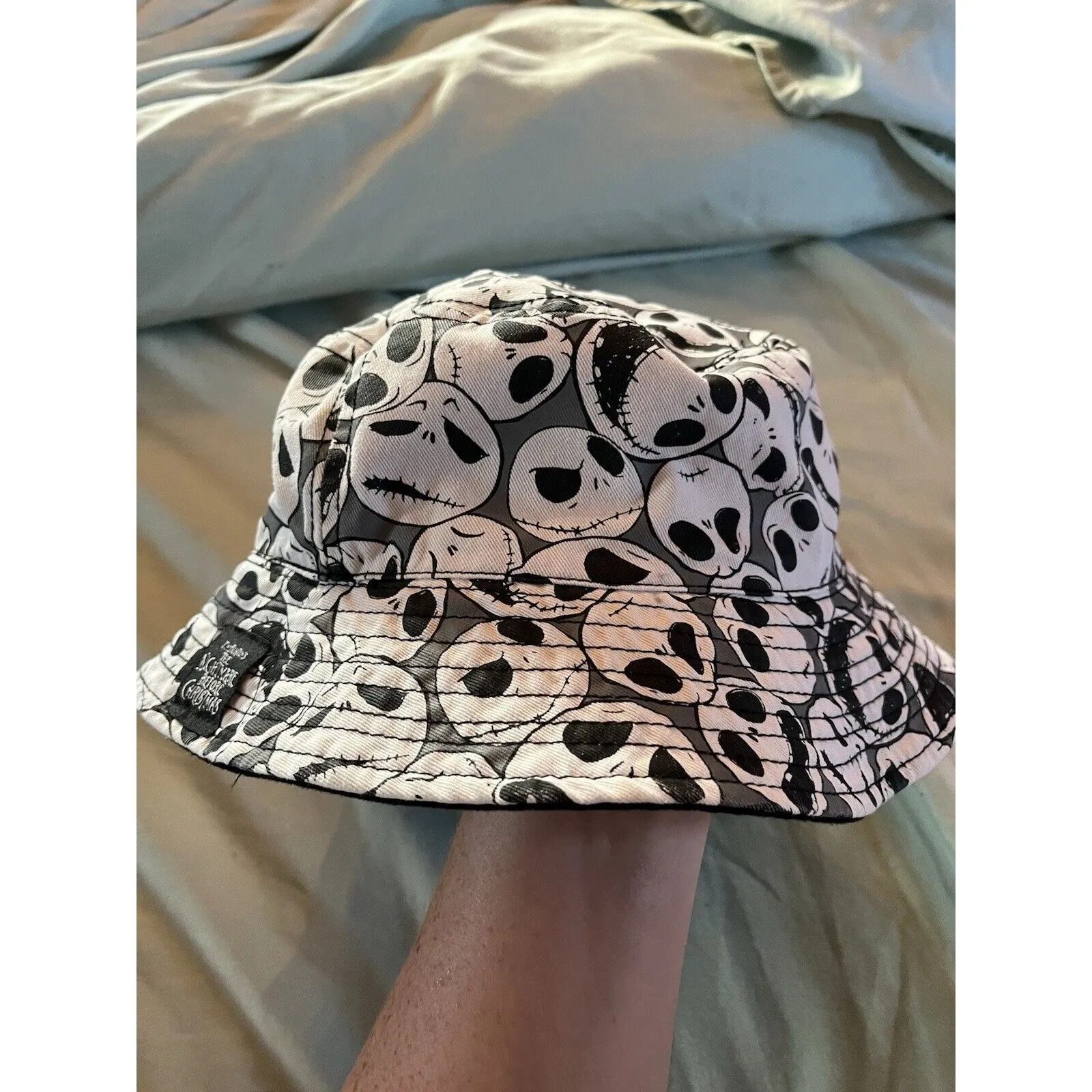 Disney Parks Bucket Hat - Jack Skellington - Faces New Without Tags See Pics - Image 6