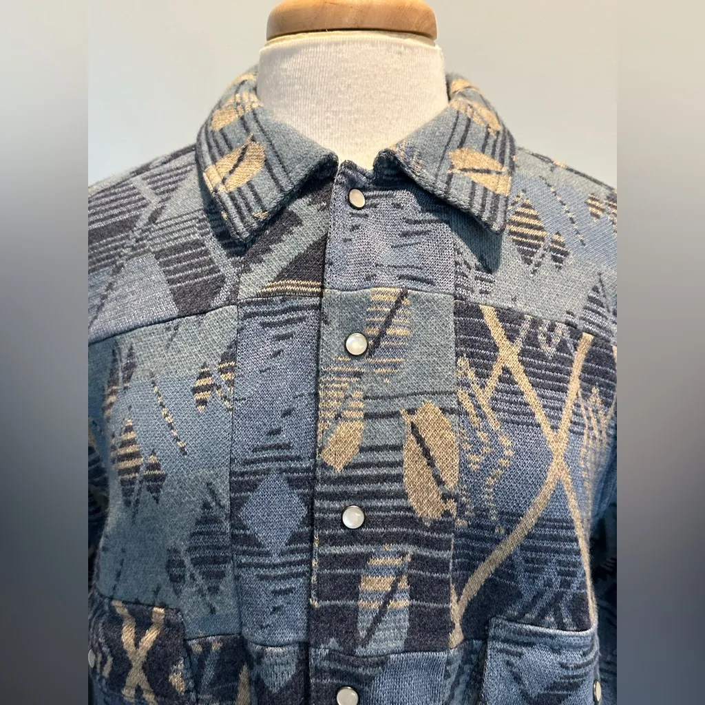 Double RL Ralph Lauren Southwestern jacket Wool linen cashmere blend NWT Blue Size undefined - Image 2