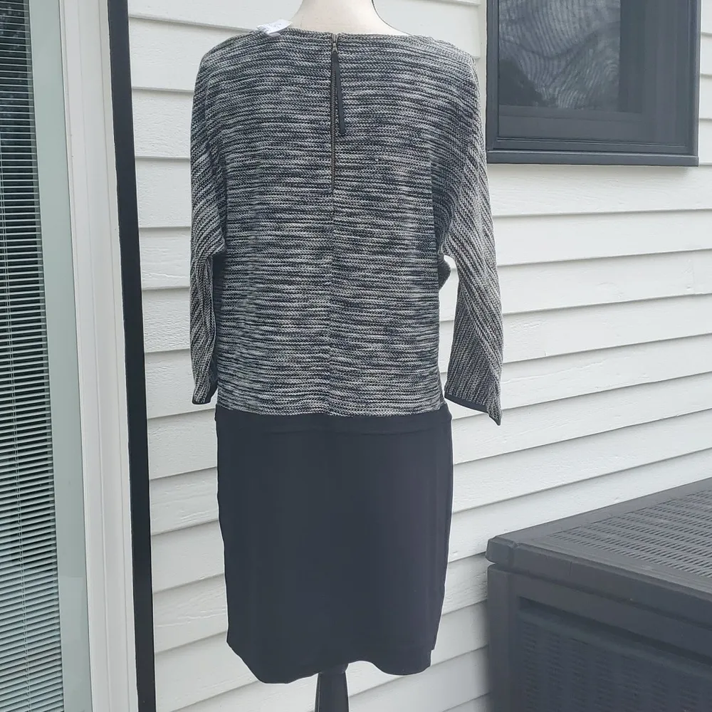 NWT Loft 3/4 Sleeve Marled Top Shift Dress - Image 3