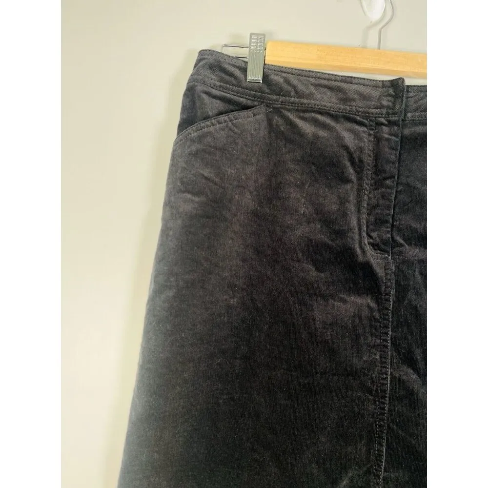 J. Crew Womens‎ Black Velvet Skirt Back Zip Lined New With Tag 14 Preppy Minimal - Image 2