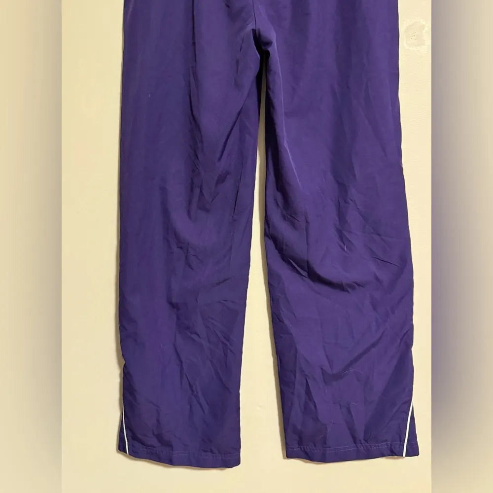 EUC Under Armour Purple and White Side Zipper Track Pants size medium - Image 9