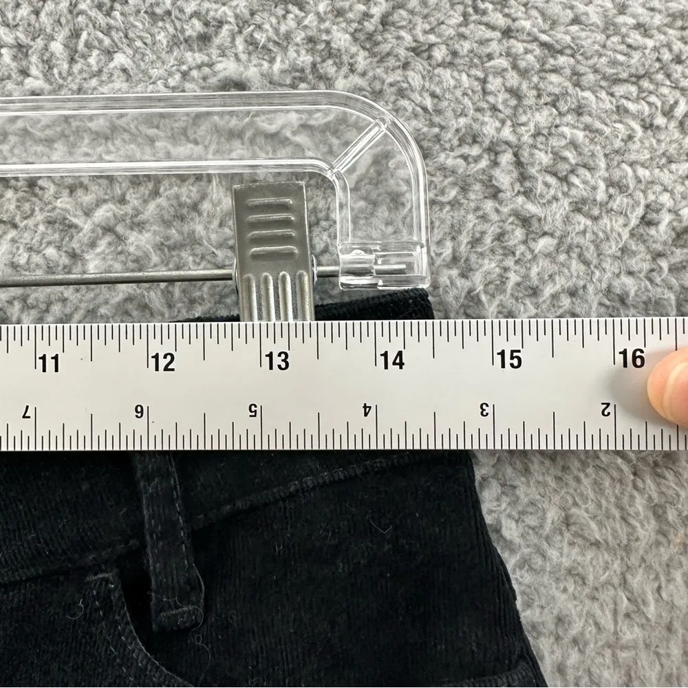 J.‎ Jill Corduroy Mid Rise Slim Straight Leg Pants Black Women's 2 Petite x 28 Size 2P - Image 8