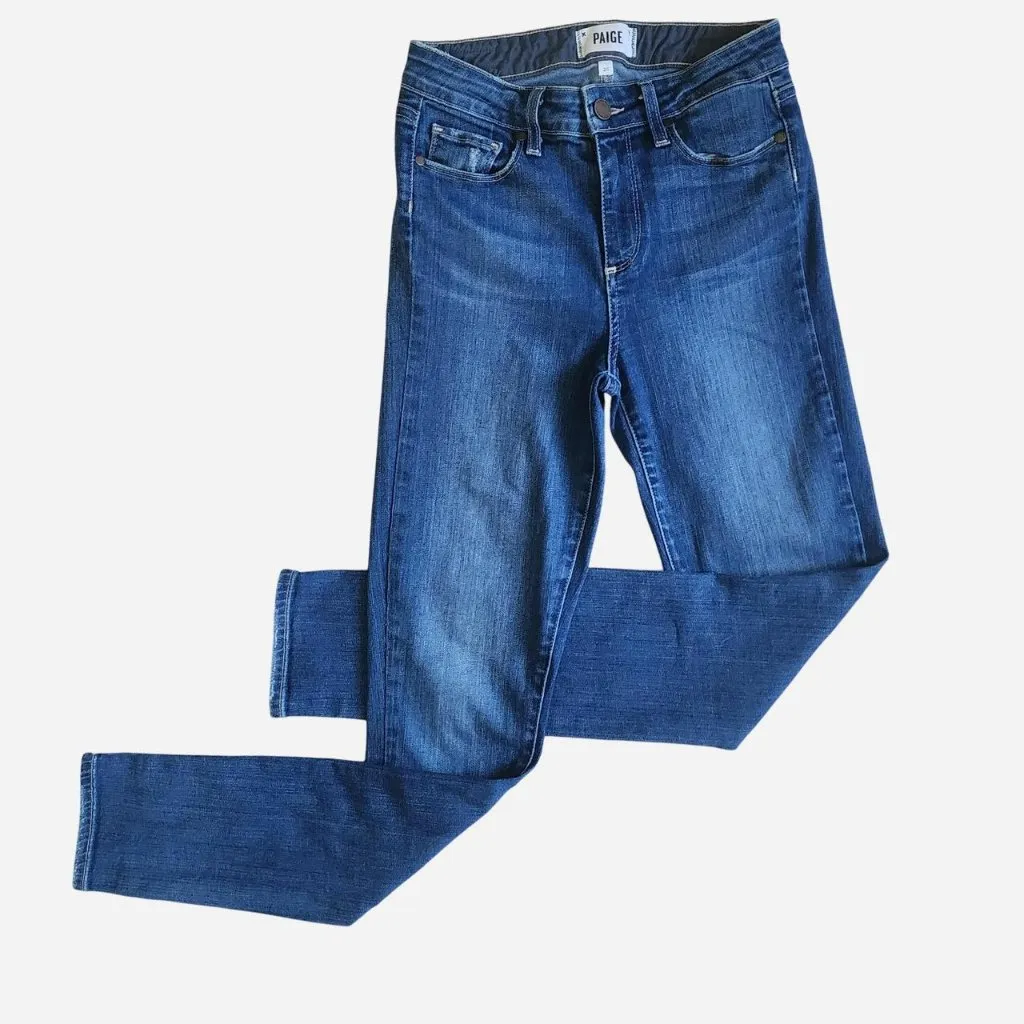 Paige Horton Skinny high-rise blue jeans Size 25 - Image 5