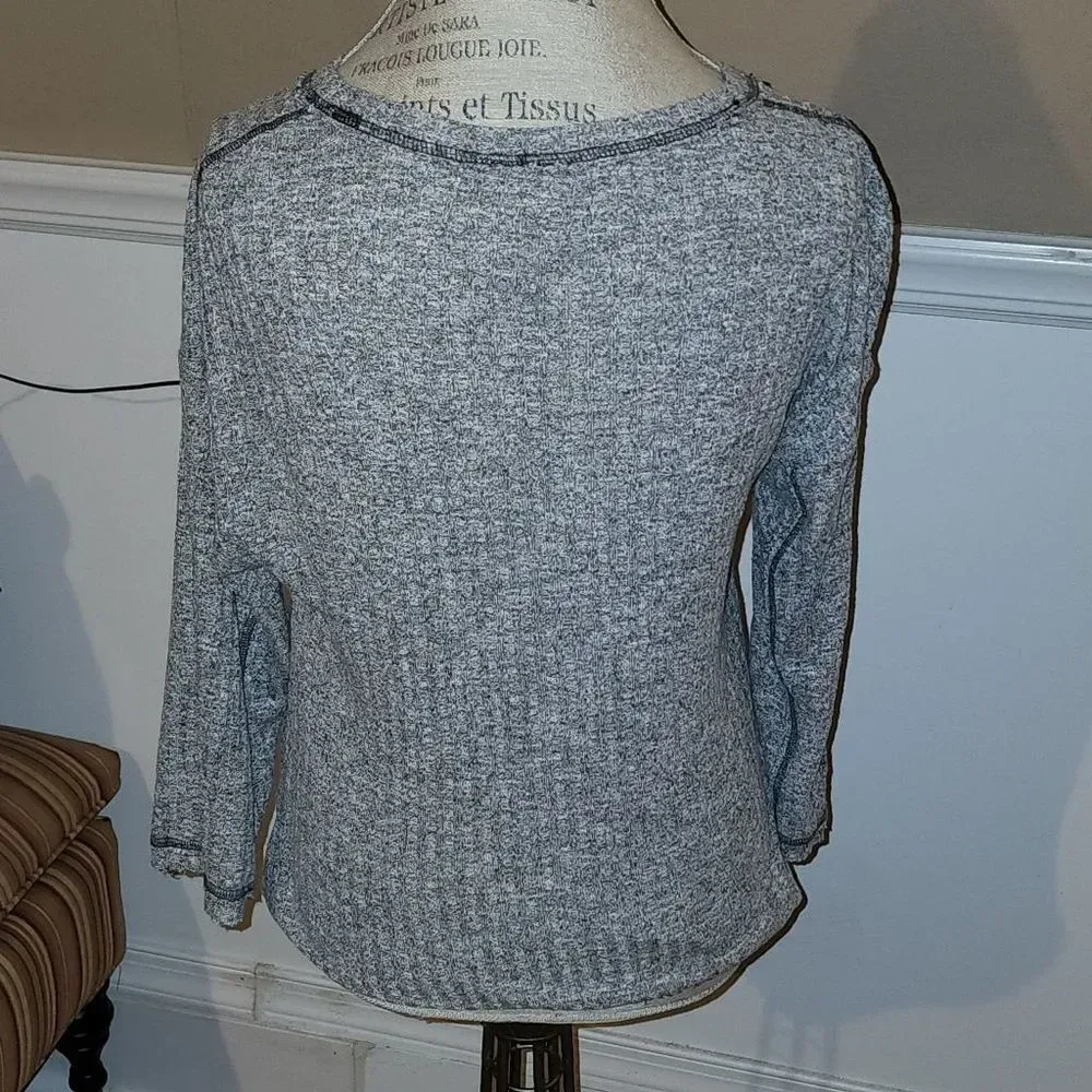 Anthropologie Womens Gray Cinched Sweater Small‎ - Image 2