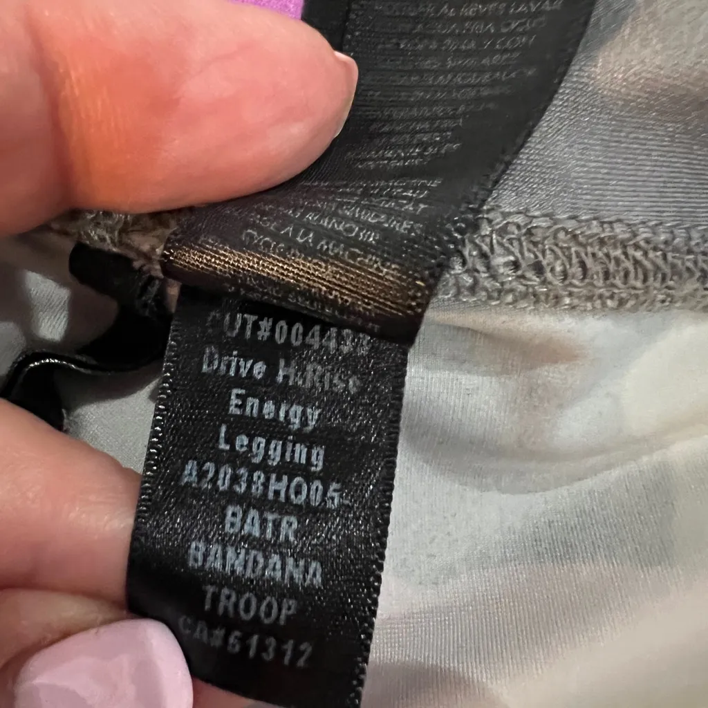 leggings bandana troop Print pink & green Leggings by Koral - Image 7