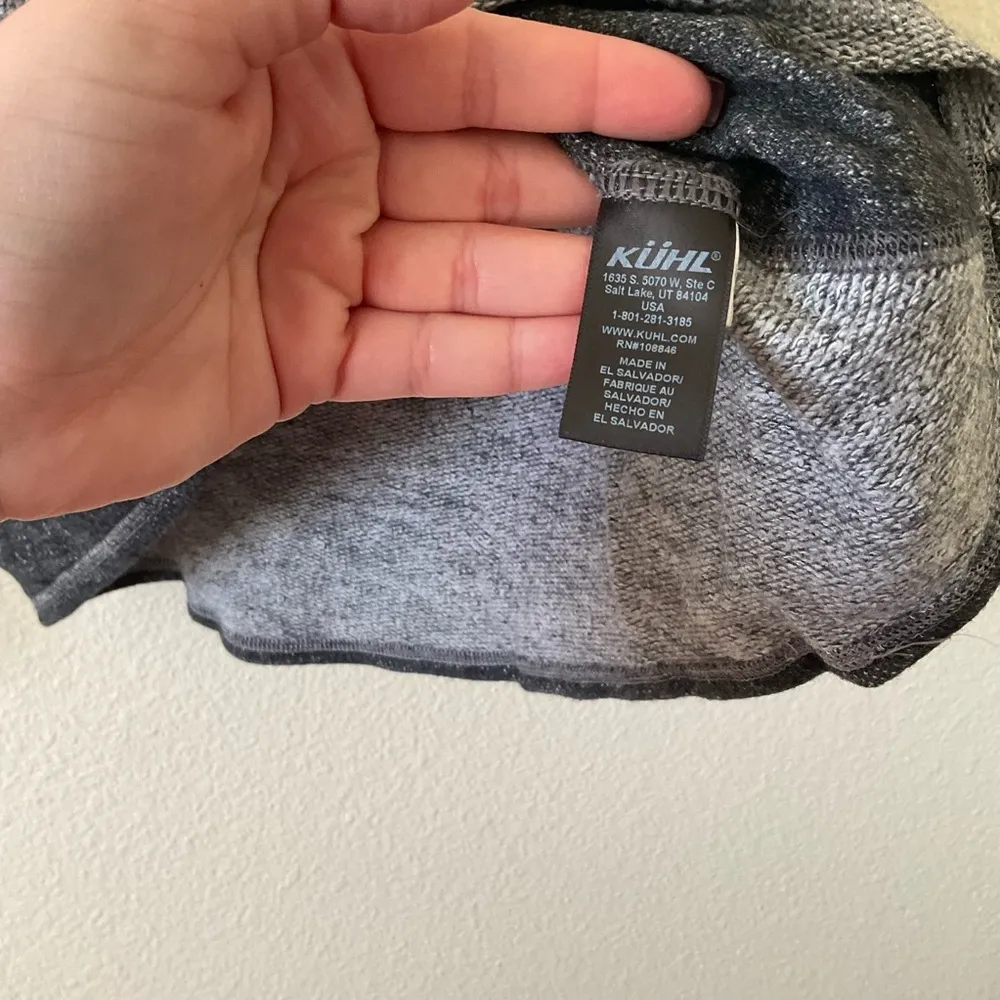 Kuhl Nova Cowl Neck Wool Blend Pullover Gray Outdoors Womens Large L - Image 6