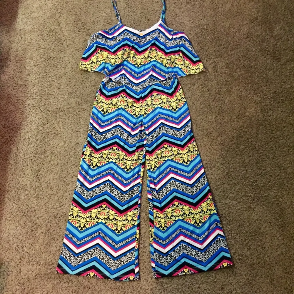 Magic Colorful Jumpsuit Sz M Gently Used - Image 9