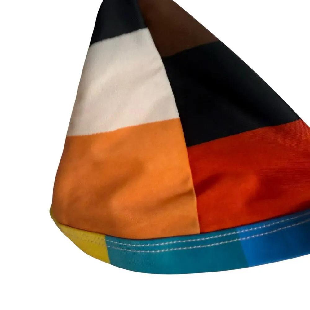 Mara Hoffman Astrid Multicolor UPF 50 Triangle Bikini Swimsuit Top Size Large - Image 5