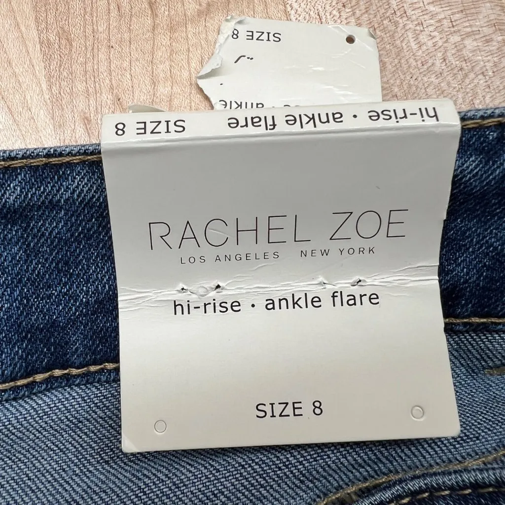 Rachel Zoe Hi-Rise Ankle Flare Jeans Dark Wash Size 8 NWT - Image 7