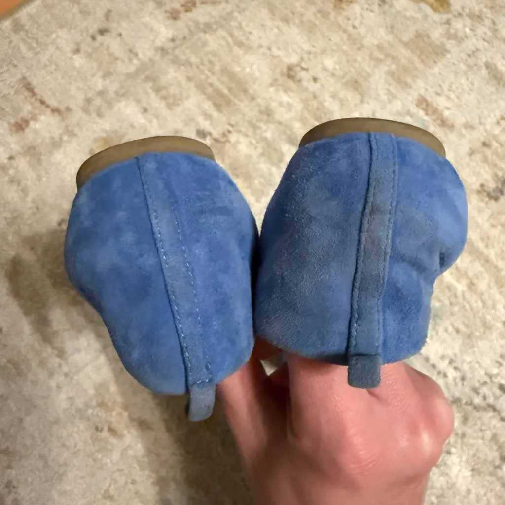 J. Crew Vibrant Blue Women's Suede Flats - Image 4