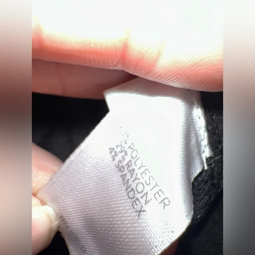 J Jill Black‎ Ponte Straight Leg Mid Rise Pants NWOT Size 8 Black - Image 5