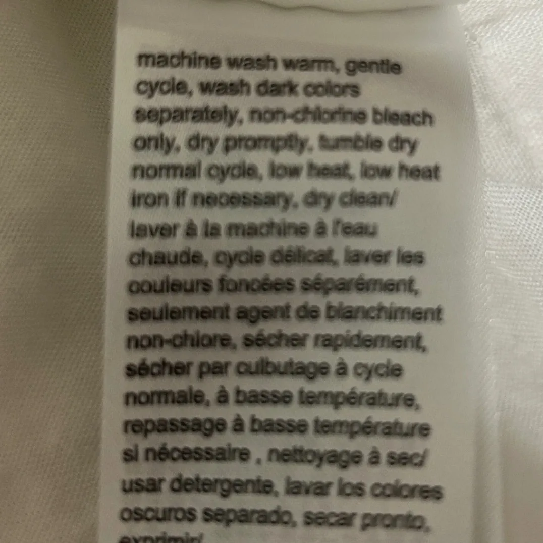 Calvin‎ Klein Jeans Women Top L White Smocked Off Shoulder Peasant Cottagecore - Image 8