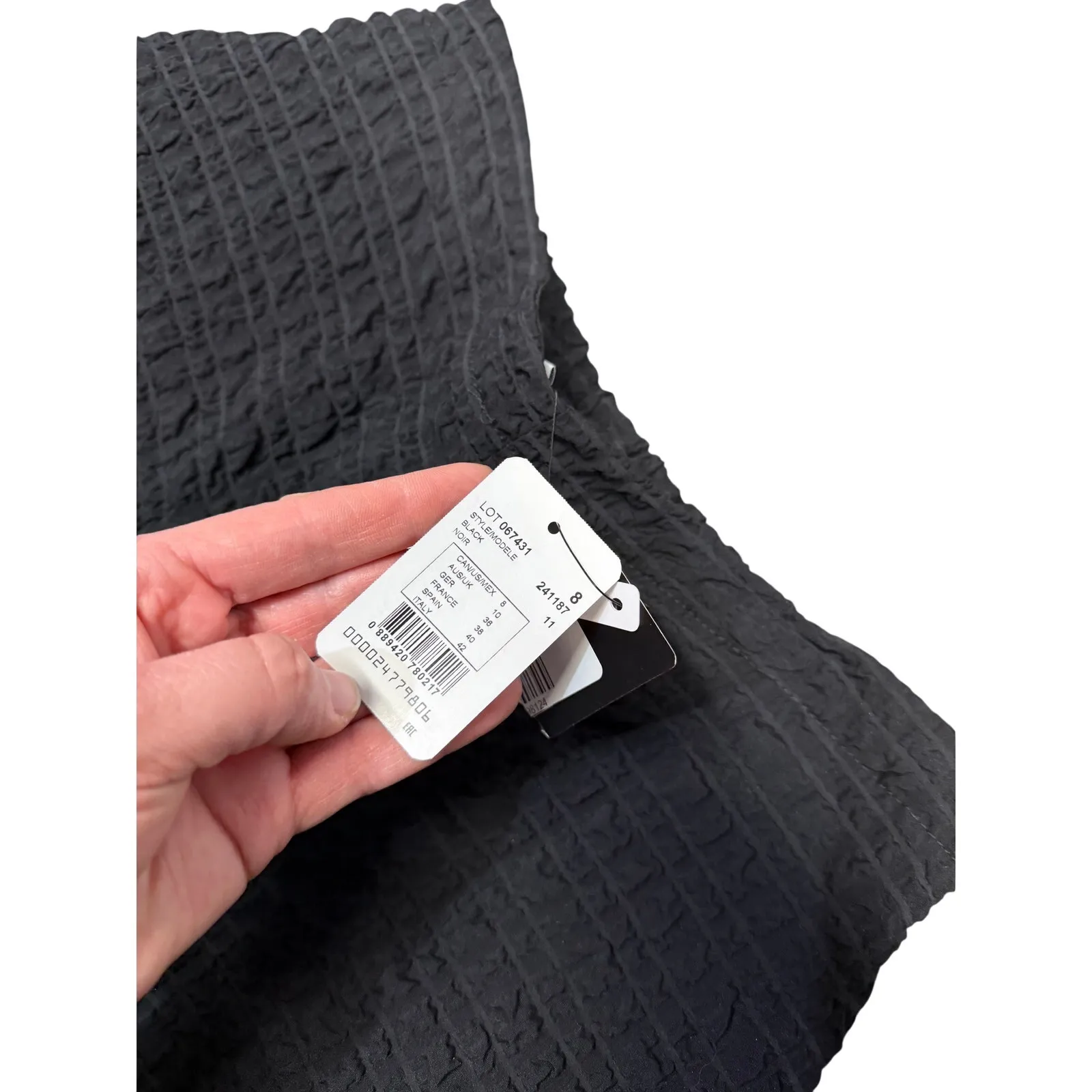 Joseph Ribkoff Textured Checkered Wide Leg Pants - Image 5