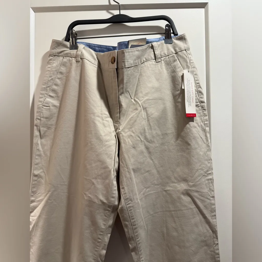 Talbots Womens Khaki the weekend Chinos Size 12 - Image 3