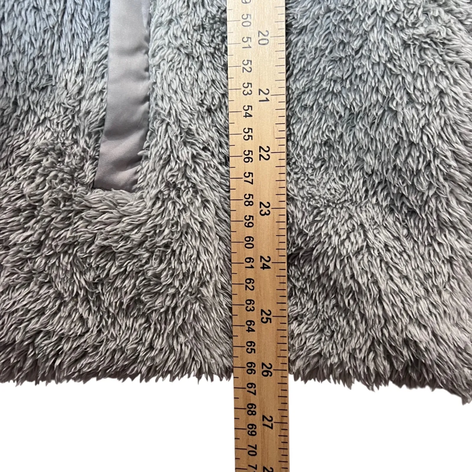 Patagonia Gray Fleece Vest Women Size XL Full Zip Puffer Sherpa Winter Warm - Image 10