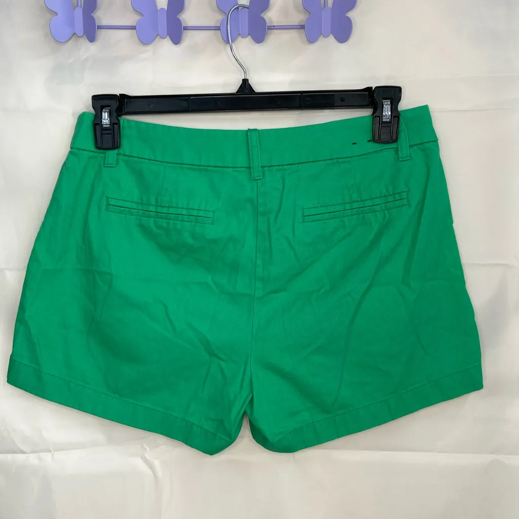 EUC J. Crew Re-Imagined women’s green chino khaki summer pocket shorts‎ cotton 8 - Image 4