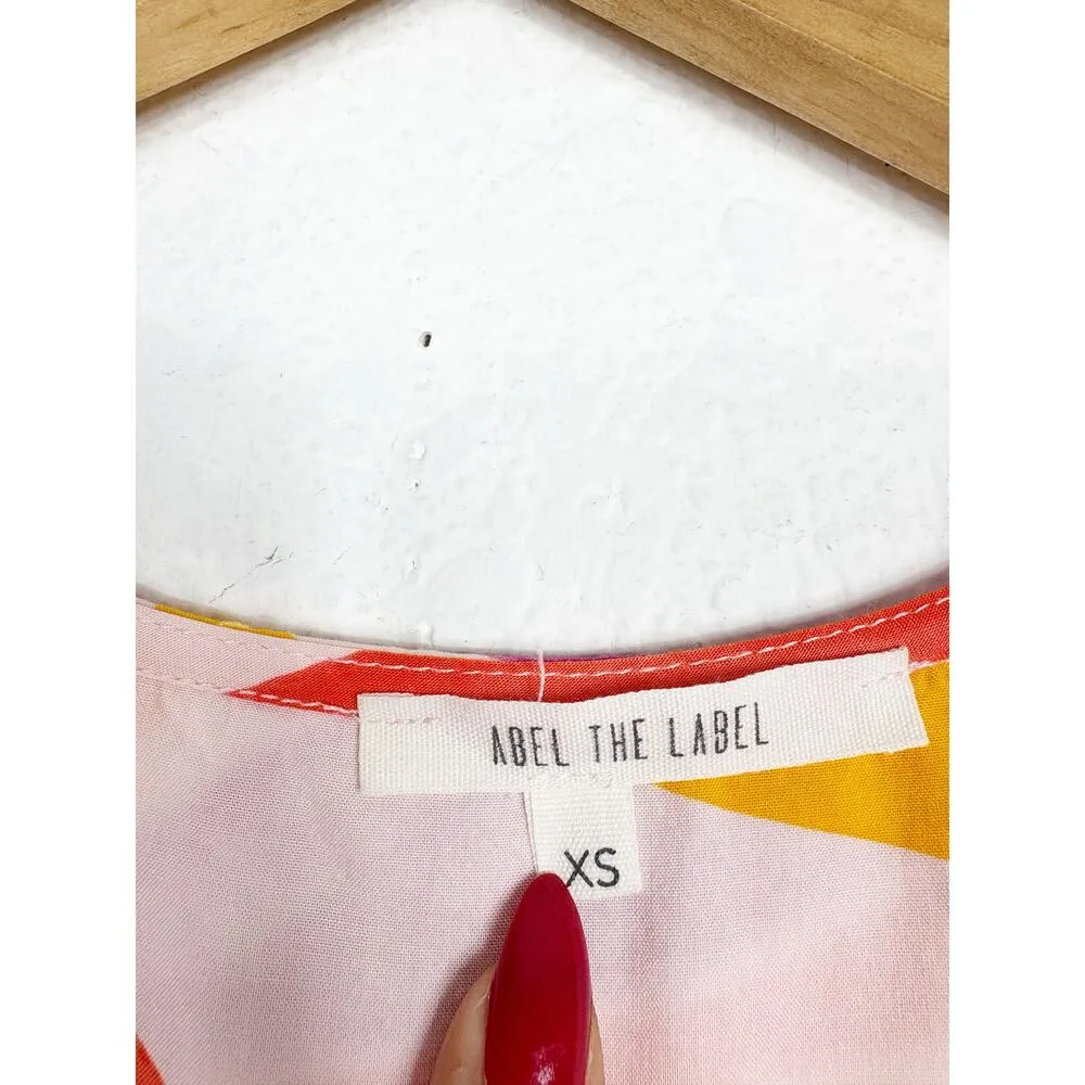 Anthropologie Abel The Label Swish Hi Lo Midi Dress Size XS Multicolor Boho - Image 5